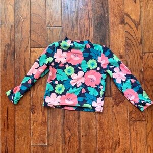 Floral Long Sleeve Rash Guard 3t